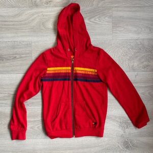 Aviator Nation Vibrant Red Hoodie Kids Size 10